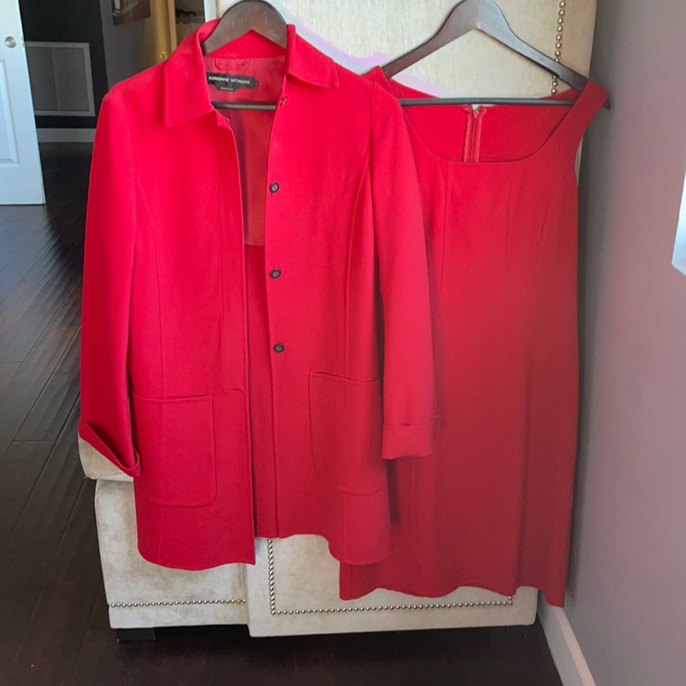 Adrienne Vittadini sheath dress and matching coat